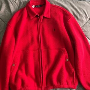 Red Polo by Ralph Lauren cozy sweater. Perfect for fall!!